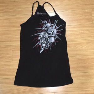 Black Skull and Dagger Tank